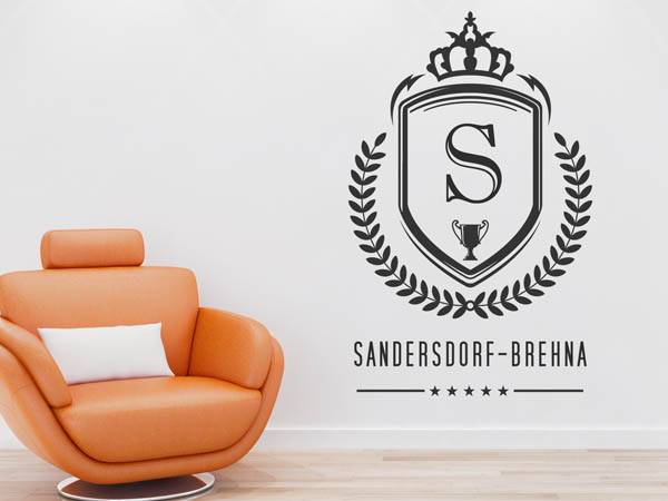 Wandtattoo Sandersdorf-Brehna Wappen
