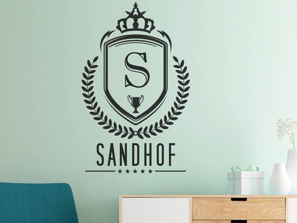 Wandtattoo Sandhof Wappen