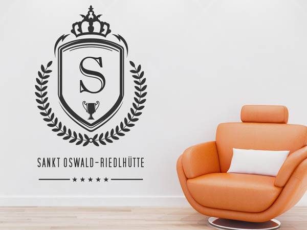 Wandtattoo Sankt Oswald-Riedlhütte Wappen
