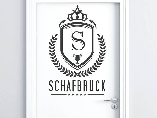 Wandtattoo Schafbruck Wappen