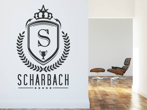 Wandtattoo Scharbach Wappen