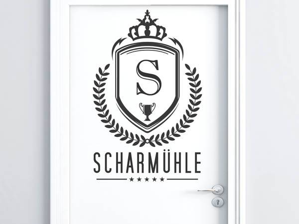 Wandtattoo Scharmühle Wappen