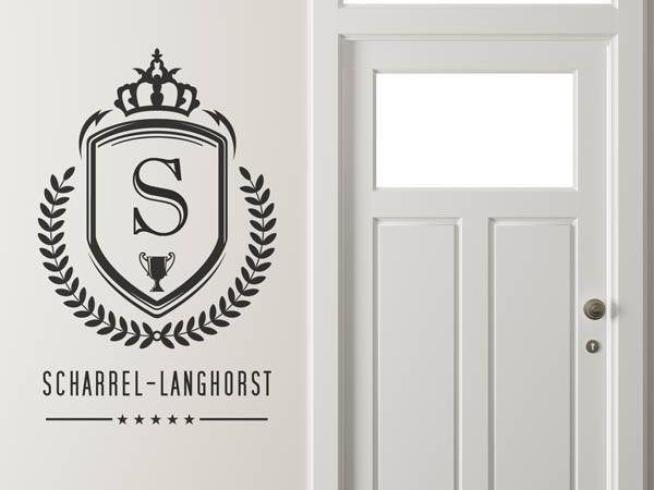 Wandtattoo Scharrel-Langhorst Wappen
