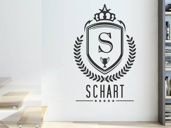 Wandtattoo Schart Wappen