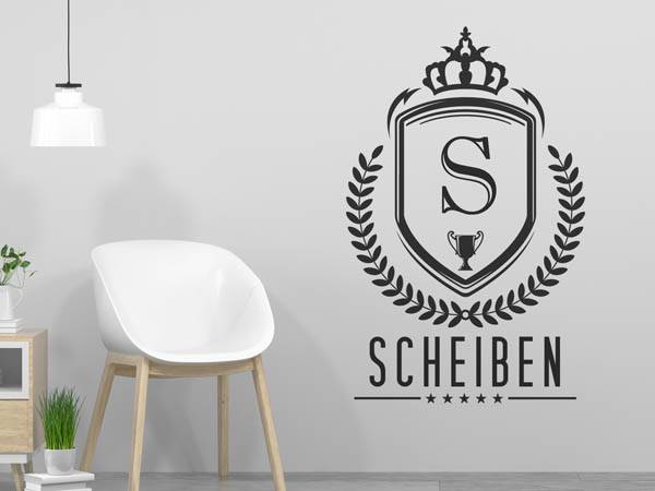 Wandtattoo Scheiben Wappen