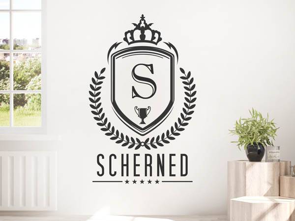 Wandtattoo Scherned Wappen
