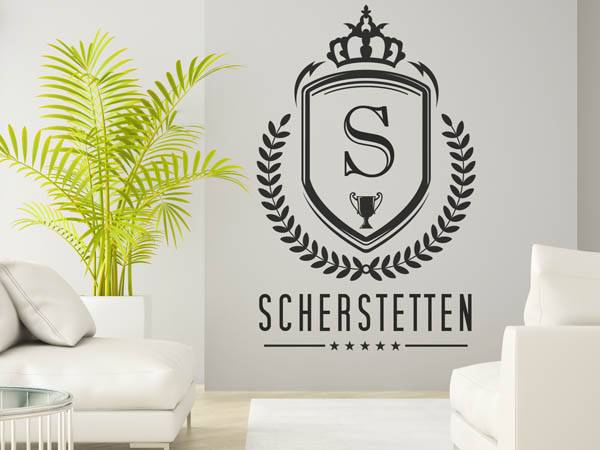 Wandtattoo Scherstetten Wappen