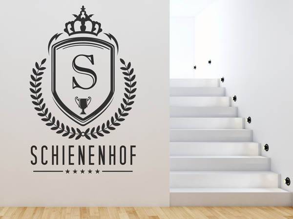 Wandtattoo Schienenhof Wappen