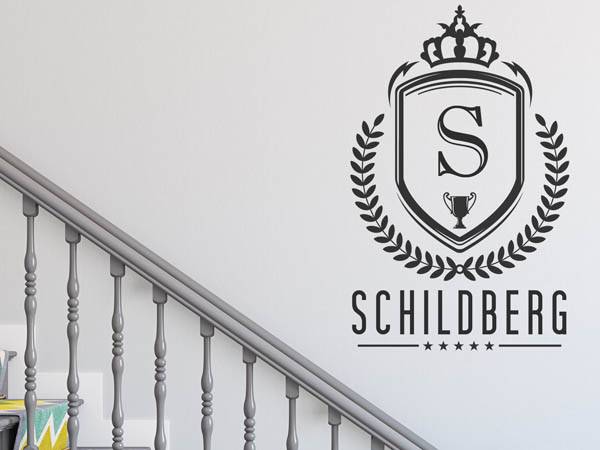 Wandtattoo Schildberg Wappen