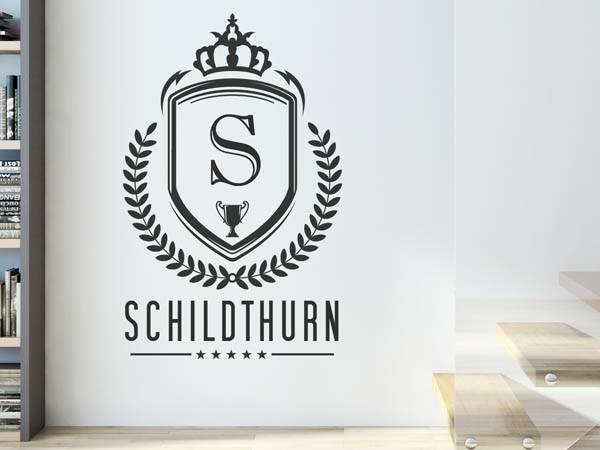 Wandtattoo Schildthurn Wappen