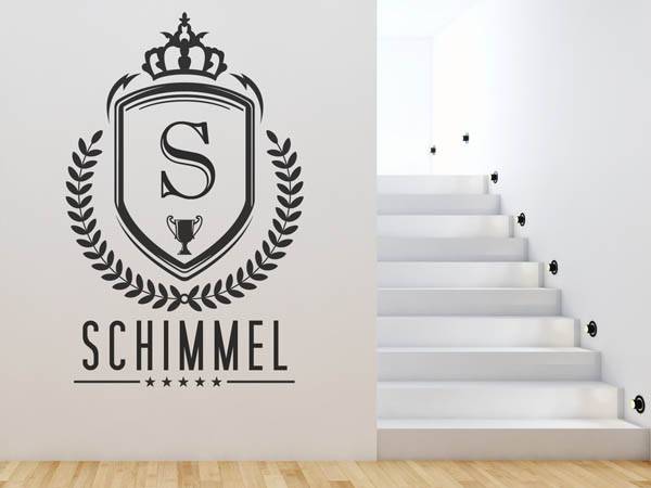 Wandtattoo Schimmel Wappen