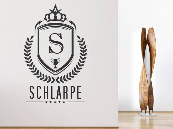 Wandtattoo Schlarpe Wappen