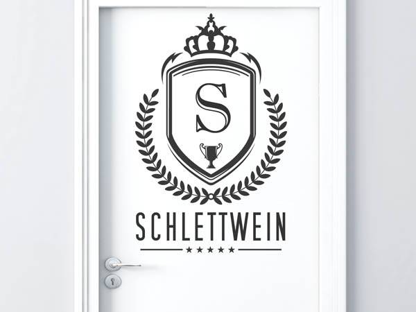 Wandtattoo Schlettwein Wappen