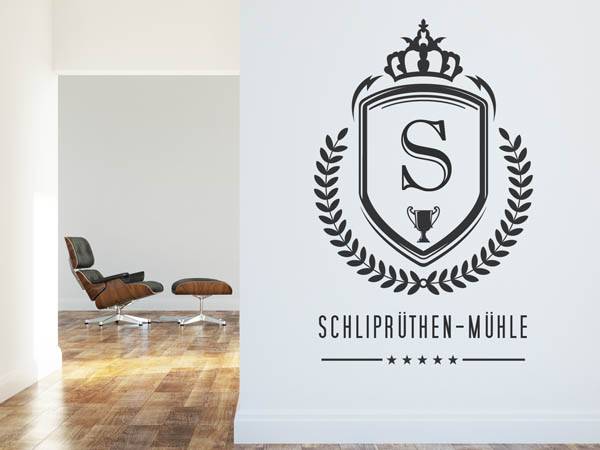 Wandtattoo Schliprüthen-Mühle Wappen
