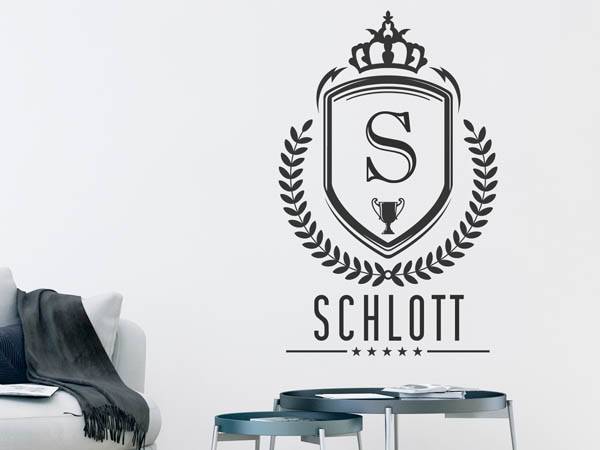 Wandtattoo Schlott Wappen