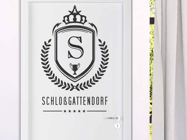 Wandtattoo Schloßgattendorf Wappen