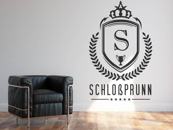 Wandtattoo Schloßprunn Wappen