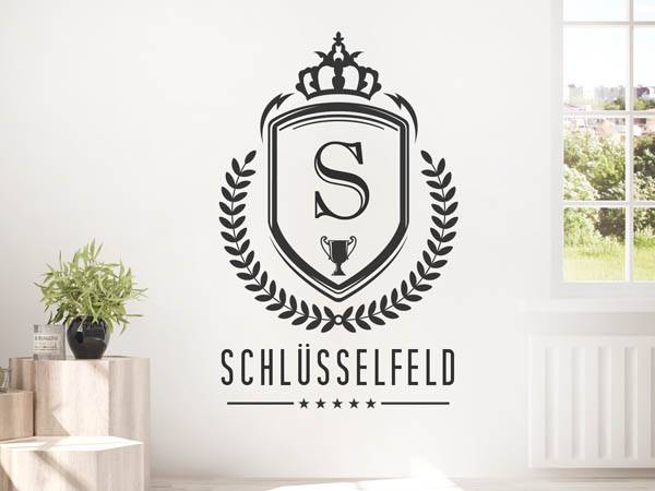 Wandtattoo Schlüsselfeld Wappen