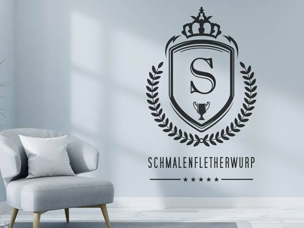 Wandtattoo Schmalenfletherwurp Wappen