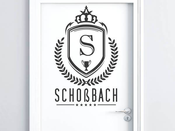 Wandtattoo Schoßbach Wappen