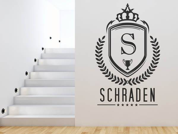 Wandtattoo Schraden Wappen