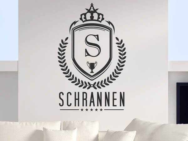 Wandtattoo Schrannen Wappen