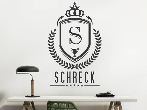 Wandtattoo Schreck Wappen