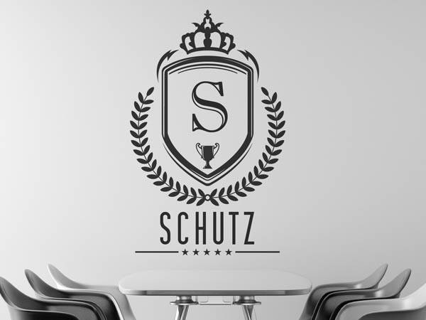 Wandtattoo Schutz Wappen