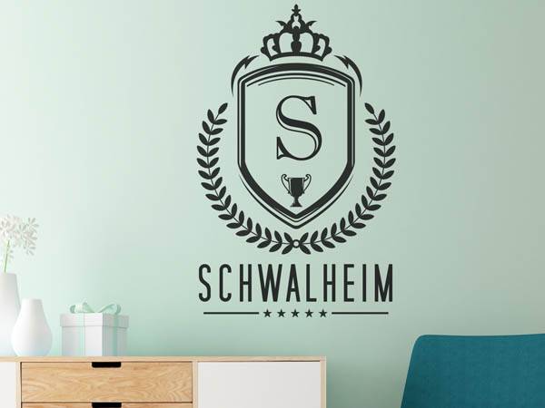 Wandtattoo Schwalheim Wappen