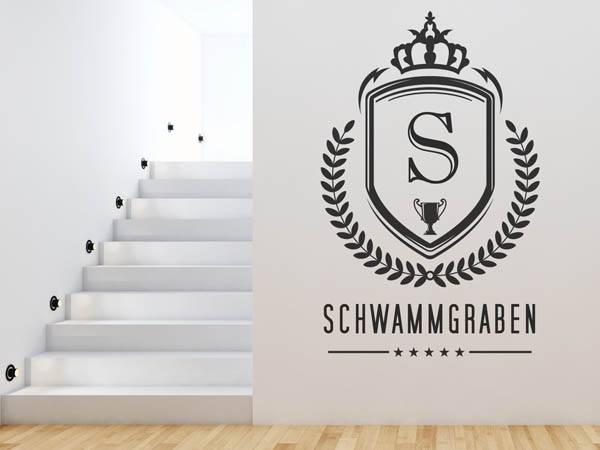 Wandtattoo Schwammgraben Wappen