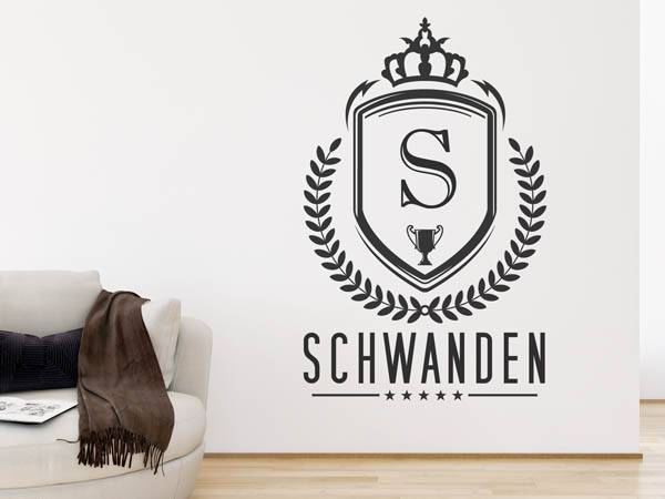 Wandtattoo Schwanden Wappen