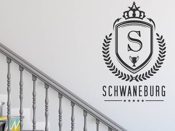Wandtattoo Schwaneburg Wappen