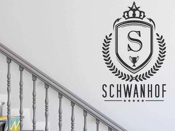 Wandtattoo Schwanhof Wappen