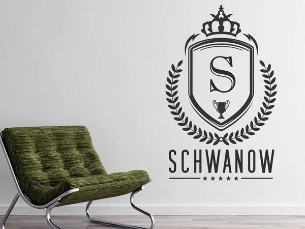 Wandtattoo Schwanow Wappen