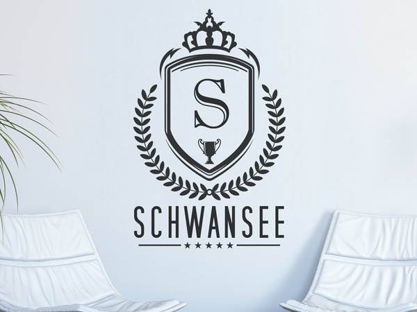 Wandtattoo Schwansee Wappen