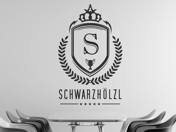 Wandtattoo Schwarzhölzl Wappen