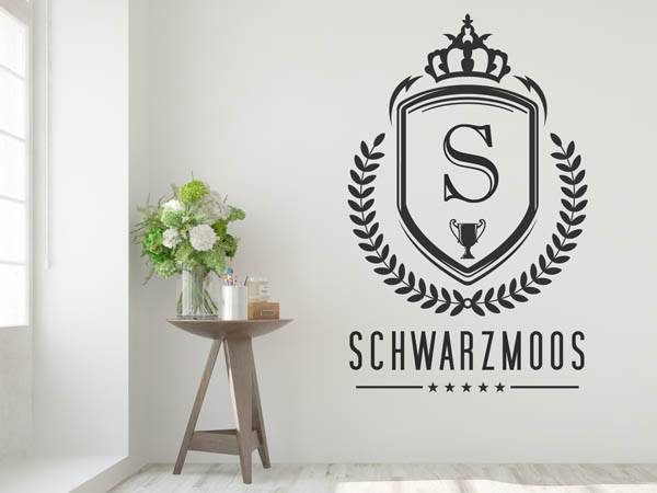 Wandtattoo Schwarzmoos Wappen