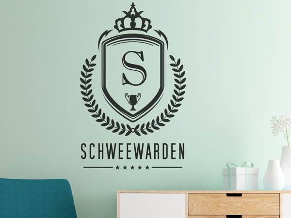 Wandtattoo Schweewarden Wappen