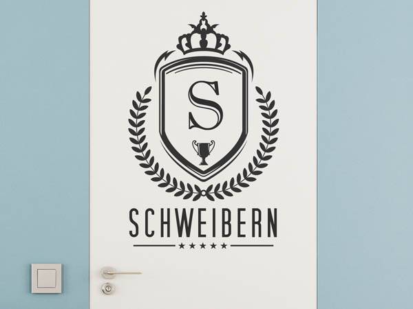 Wandtattoo Schweibern Wappen