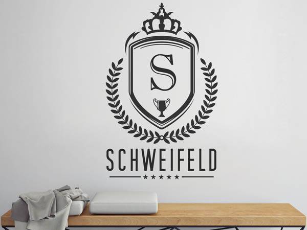 Wandtattoo Schweifeld Wappen