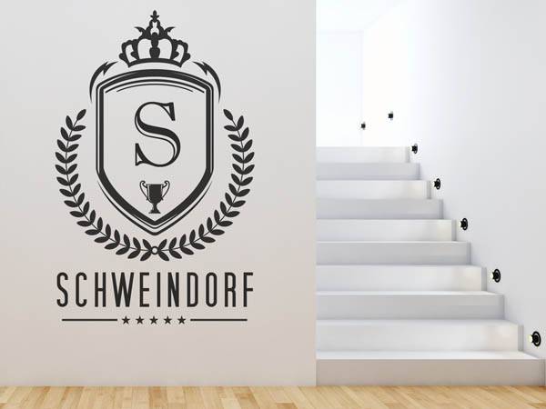 Wandtattoo Schweindorf Wappen