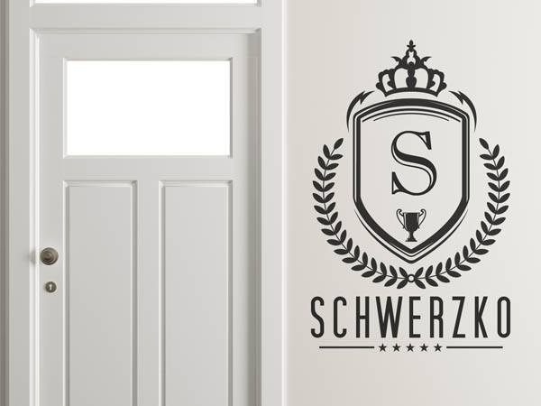 Wandtattoo Schwerzko Wappen