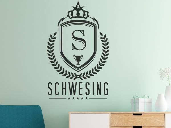 Wandtattoo Schwesing Wappen
