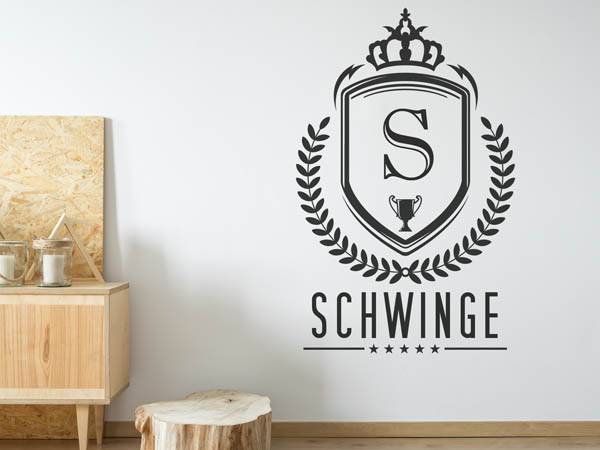 Wandtattoo Schwinge Wappen