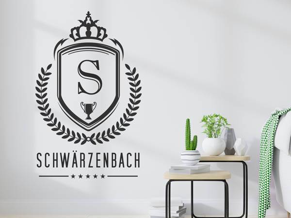 Wandtattoo Schwärzenbach Wappen