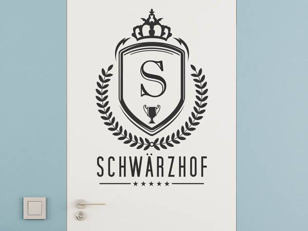 Wandtattoo Schwärzhof Wappen