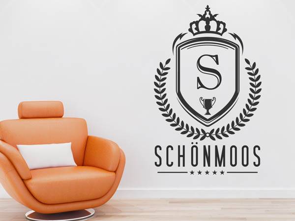 Wandtattoo Schönmoos Wappen