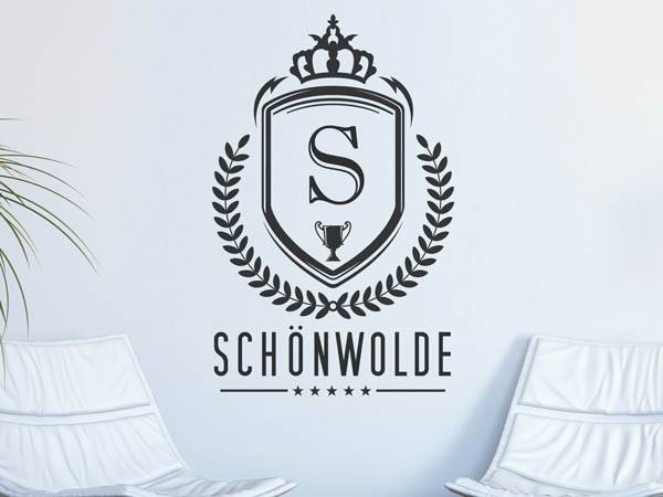 Wandtattoo Schönwolde Wappen