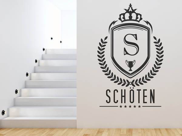 Wandtattoo Schöten Wappen