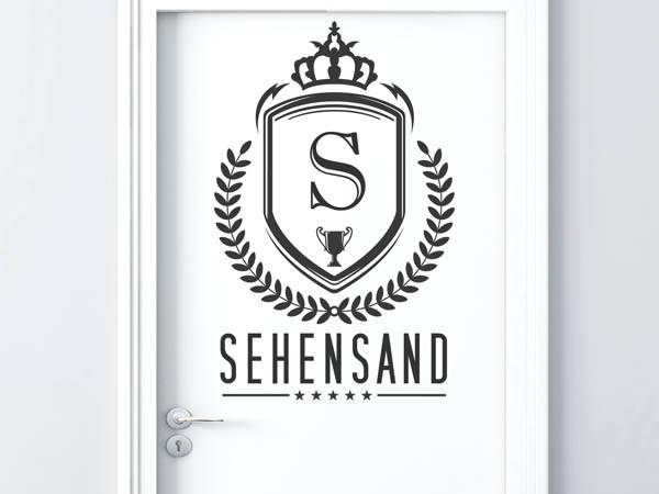 Wandtattoo Sehensand Wappen